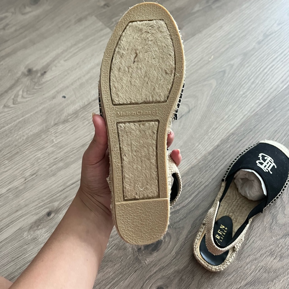 Lauren Ralph Lauren Women's Dafny Canvas Espadrilles - Black - Picture 5 of 6